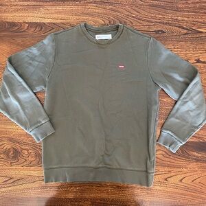 Levi's Classic Army Green Crewneck Sweatshirt